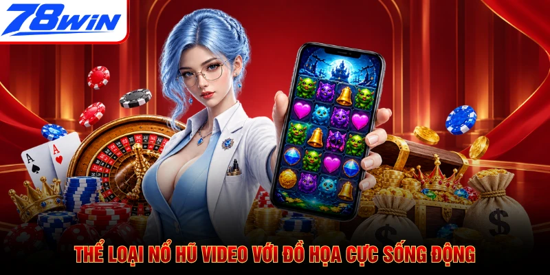Thể loại nổ hũ video với đồ họa cực sống động